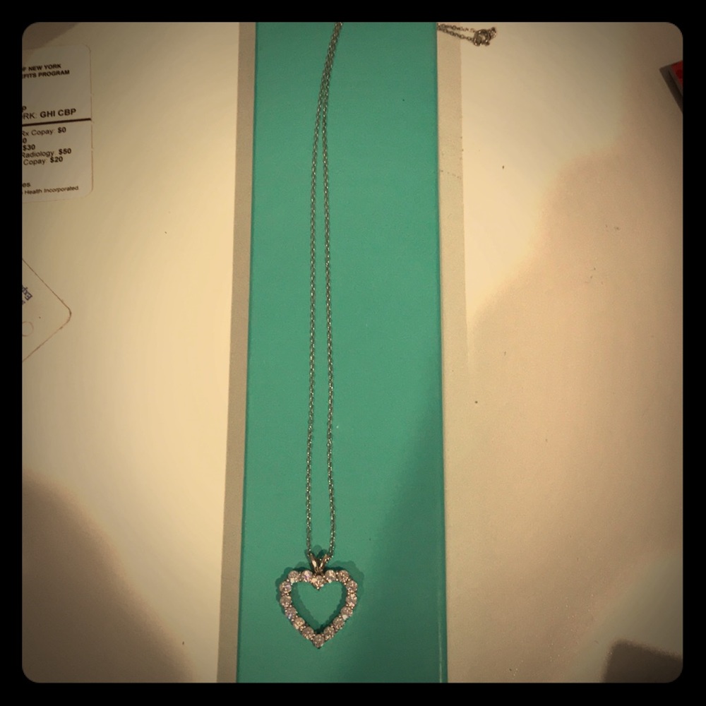 CZ heart necklace